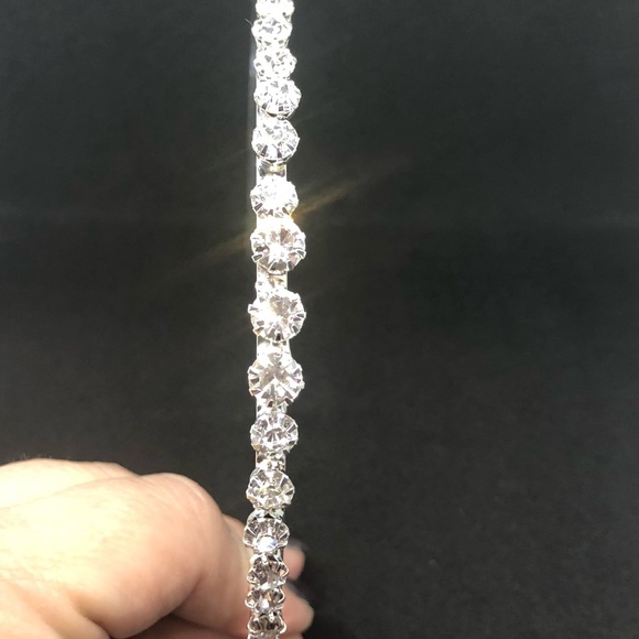 Crystal headband bride bling prom homecoming - Picture 3 of 4